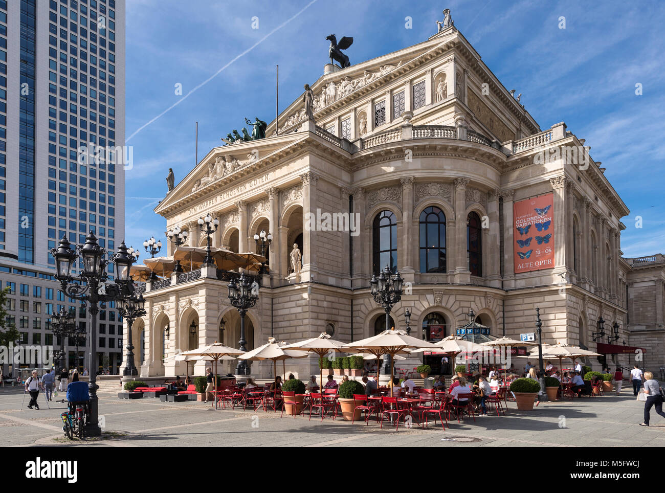 Alte Oper, Frankfurt, Hessen, Deutschland, Europa Stockfoto