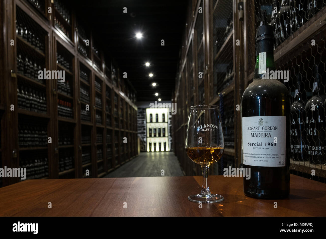 Blandy's Wine Lodge, Funchal Madeira, ein seit langem etabliertes Madeira Wein Produzenten und
