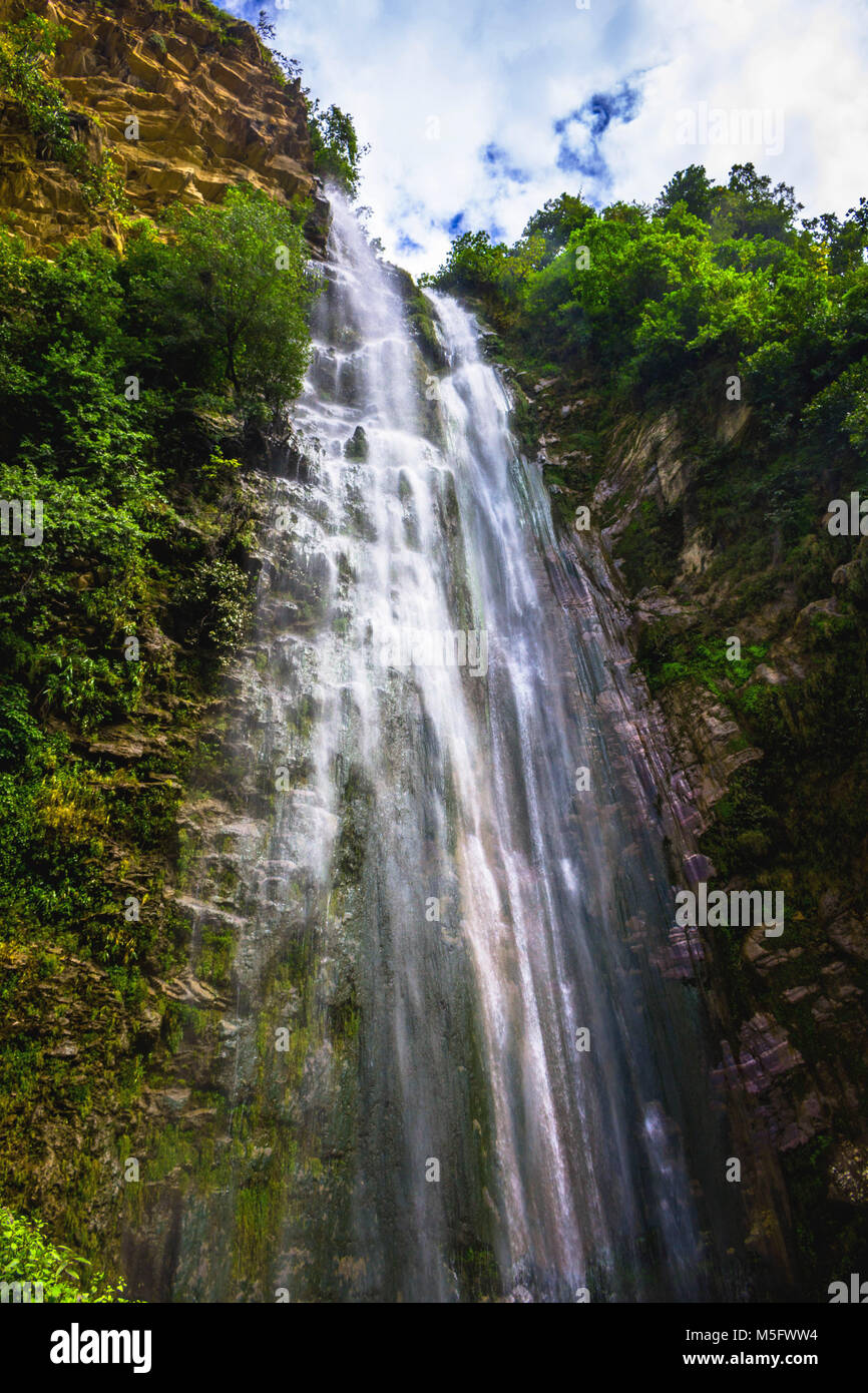 Wie der Wechsel der Jahreszeiten die Strukturänderung in dieser transformativen Welt. Stockfoto