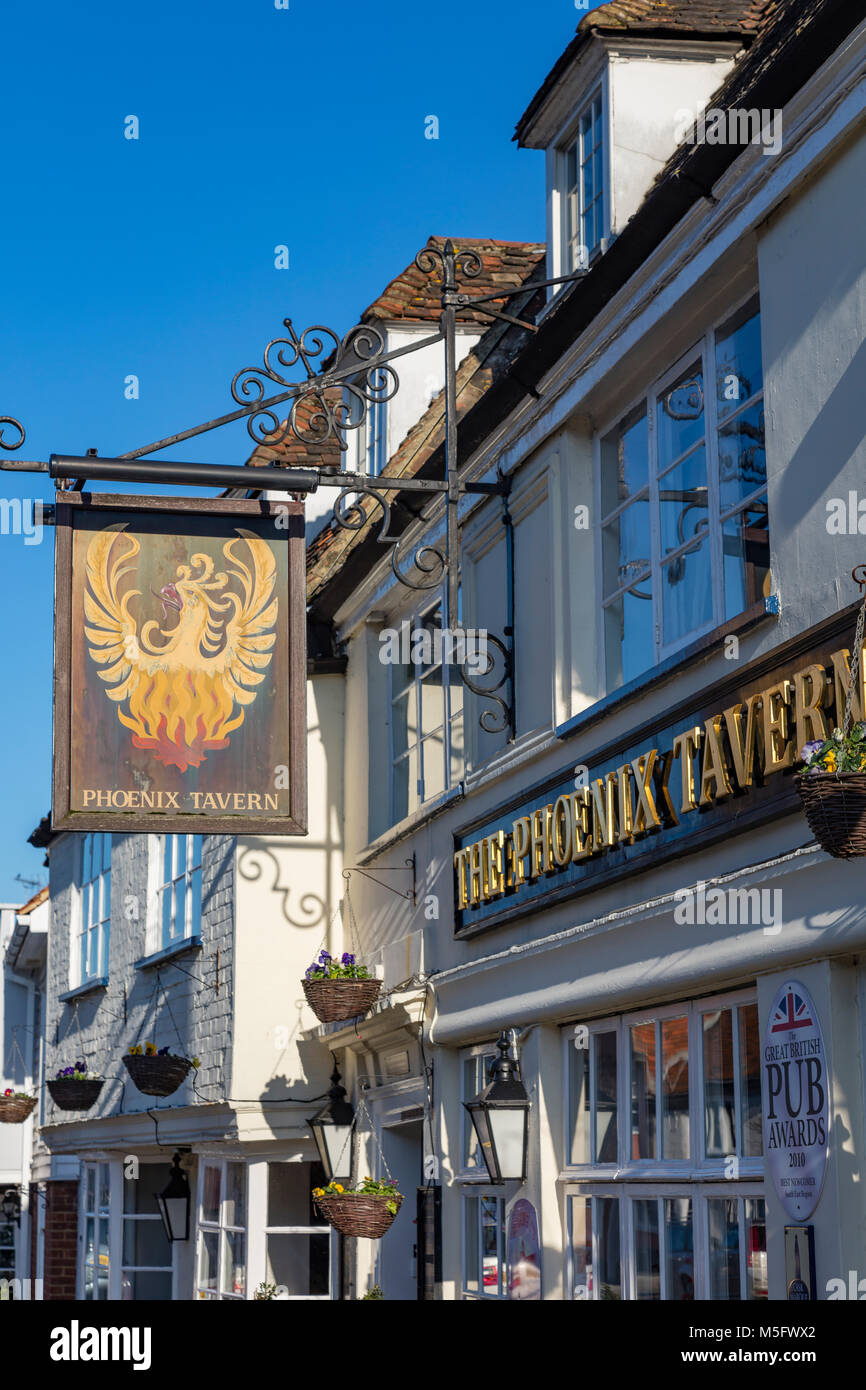 Die Phoenix Taverne, ein Pub, Essen und Musik Veranstaltungsort auf Abbey Street, Faversham, Kent Stockfoto