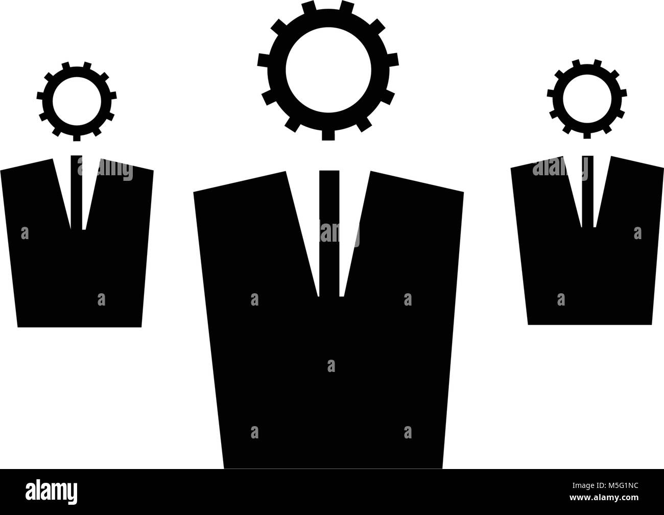 Business Line Symbol outline Style auf weißem Hintergrund, die Abbildung ist, Vektor, Pixel, perfekt für Web und Print. Lineare schürt und fi Stock Vektor