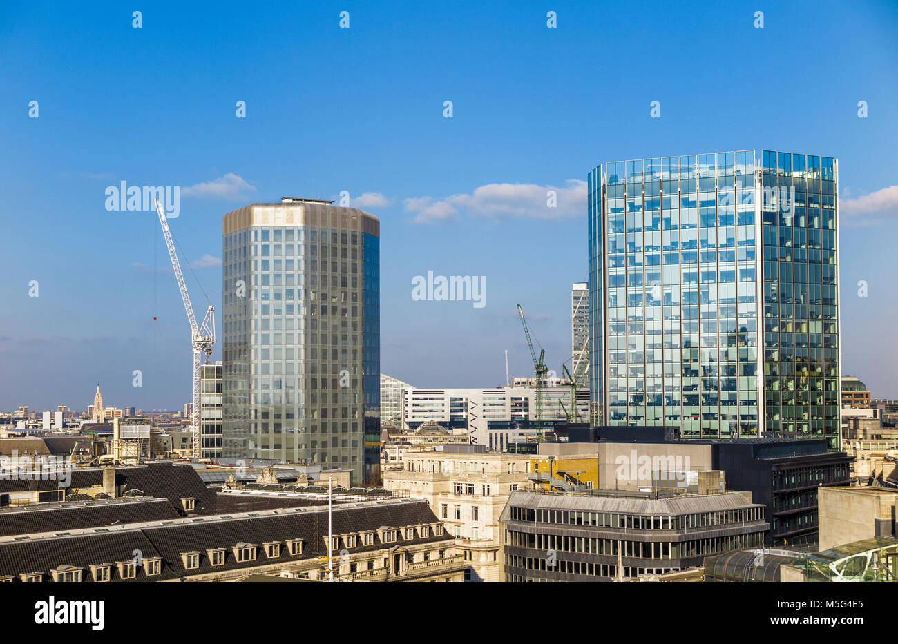 Engel Gericht in der Londoner City Bank und Börse Tower, EC2, London's Financial District Stockfoto