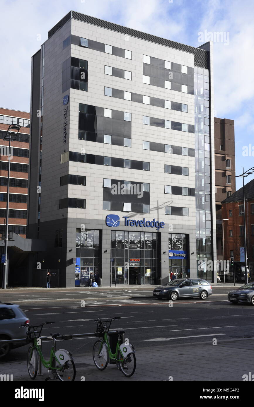 Travelodge Liverpool Central The Strand, Liverpool L2 0PP. Travelodge Hotels Limited ist ein privates Unternehmen, das in den Hotels und Gastfreundschaft ind Stockfoto
