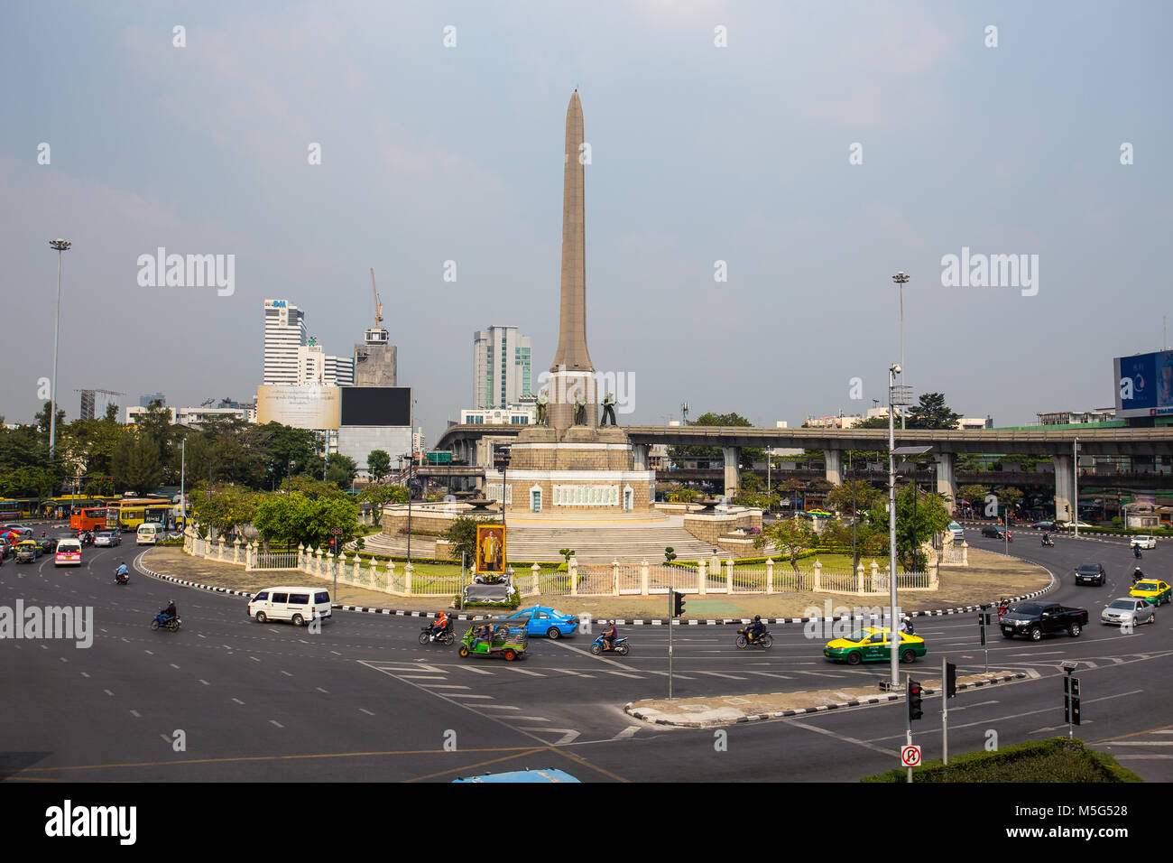 BANGKOK, THAILAND, FEBRUAR, 9 2017 - Victory Monument in Bangkok, Thailand Stockfoto