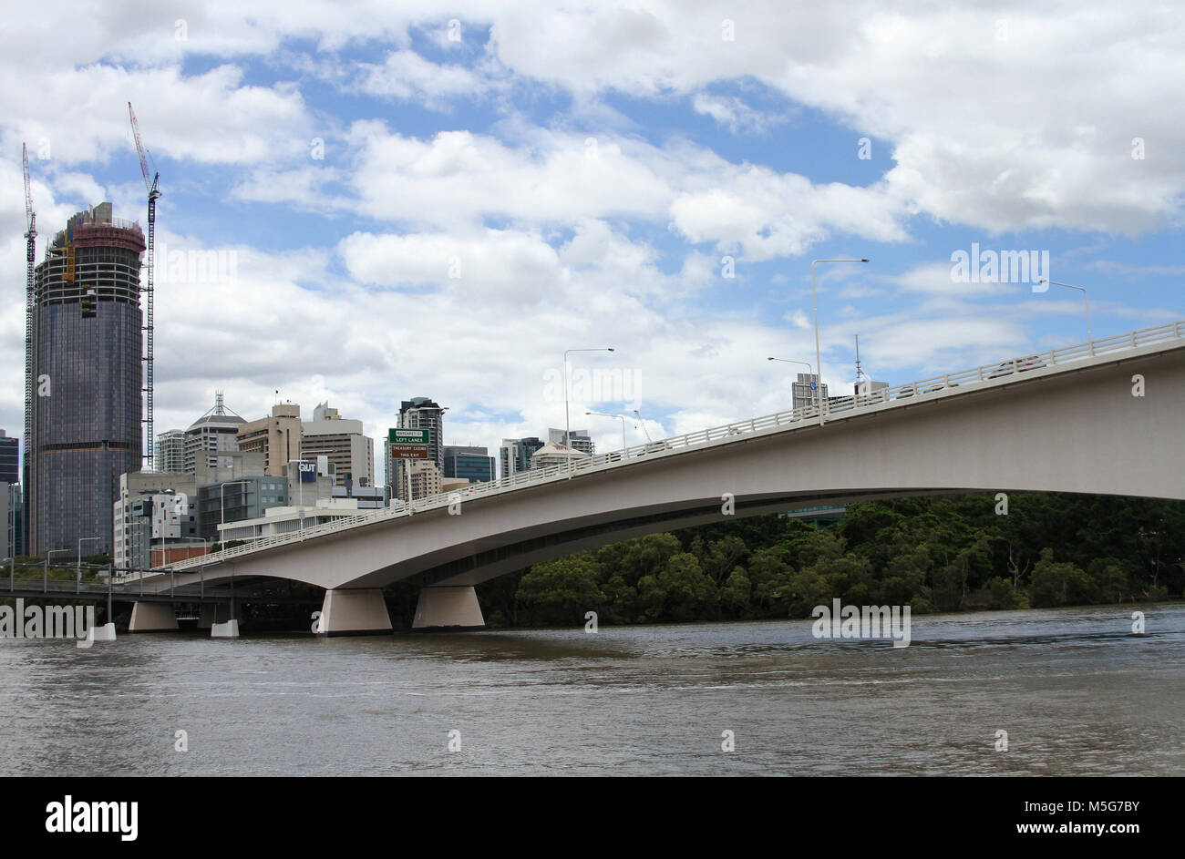 Captain Cook-Brücke in Brisbane CBD, Brisbane, Australien Stockfoto