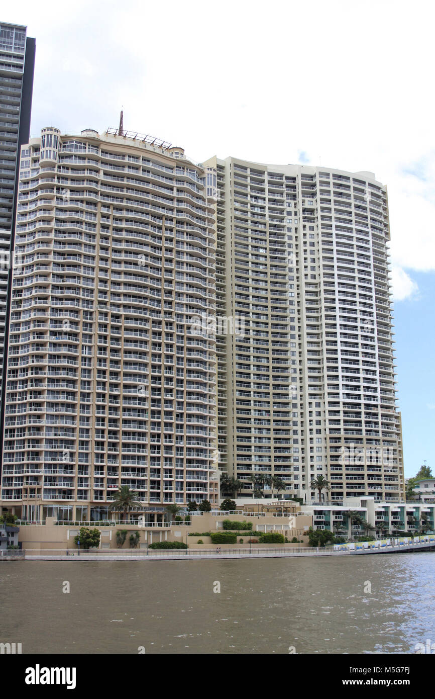 River Hotel Apartments, Brisbane, Australien Stockfoto