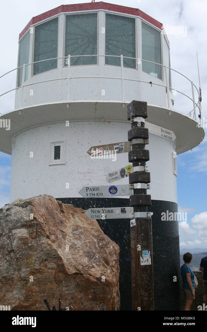 Old Cape Point Lighthouse, Kapstadt, Südafrika Stockfoto