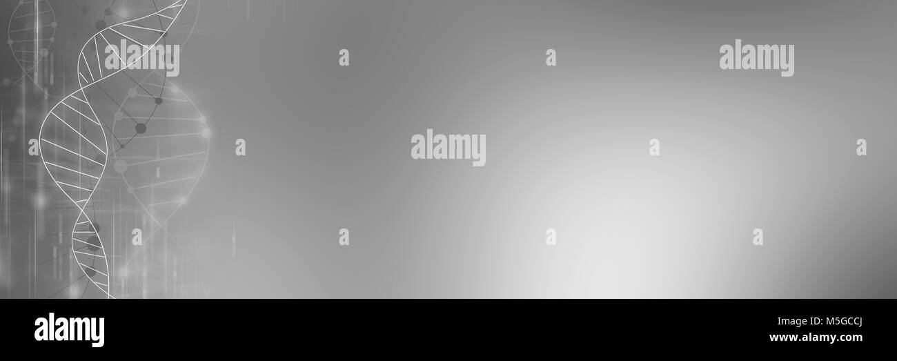 DNA-Molekül Struktur auf dem verschwommenen Hintergrund Stockfoto