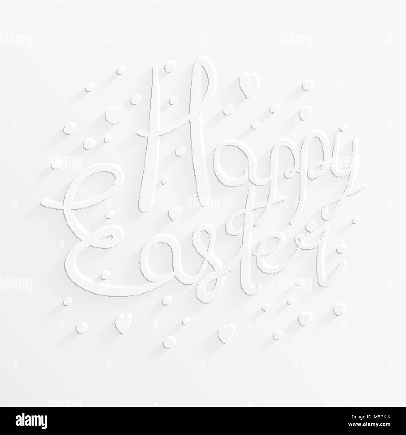 Festliche Ostern Text. Happy Holiday congratulatory Karte Stock Vektor