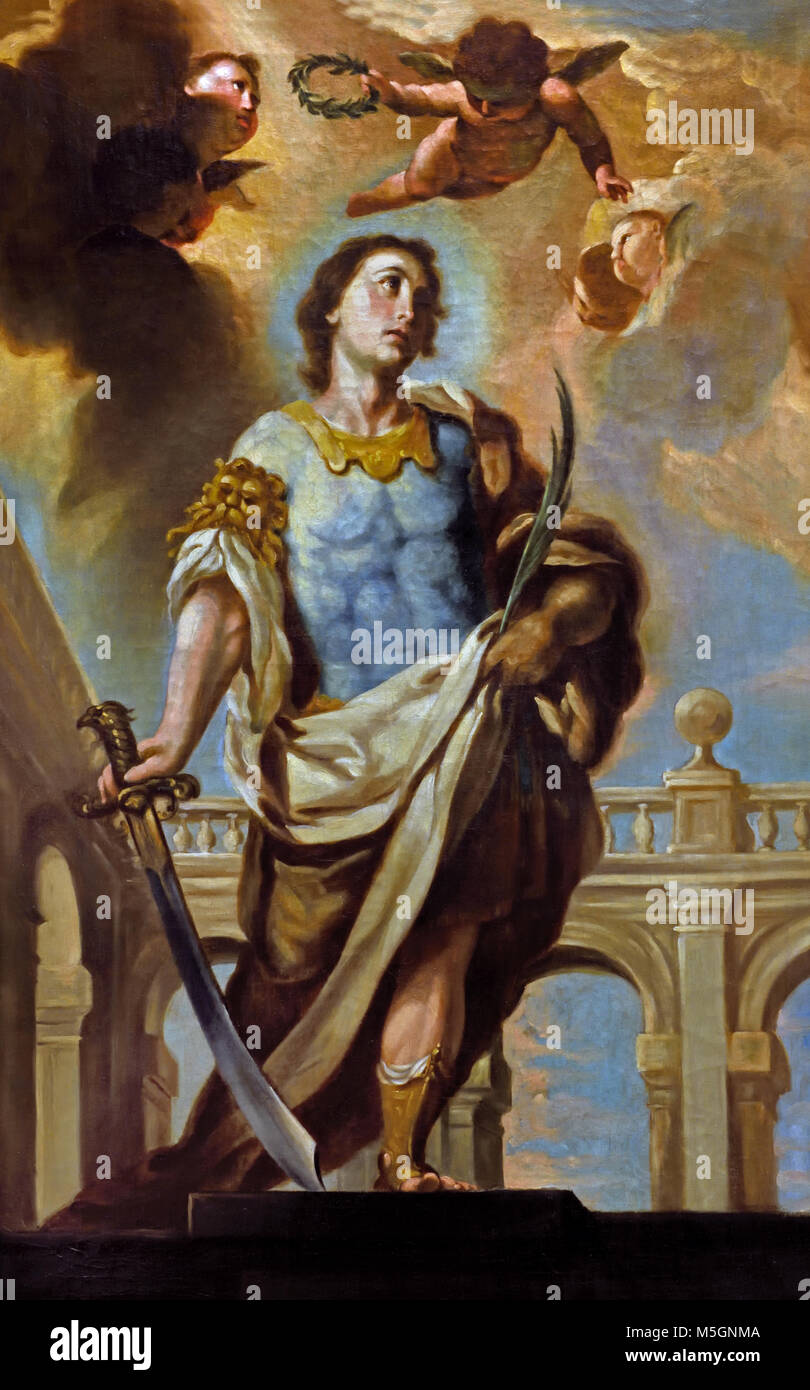 Saint Acisclus 1712/1713 Antonio Palomino 1655-1756 17./18, Jahrhundert, Spanien, Spanisch, Stockfoto
