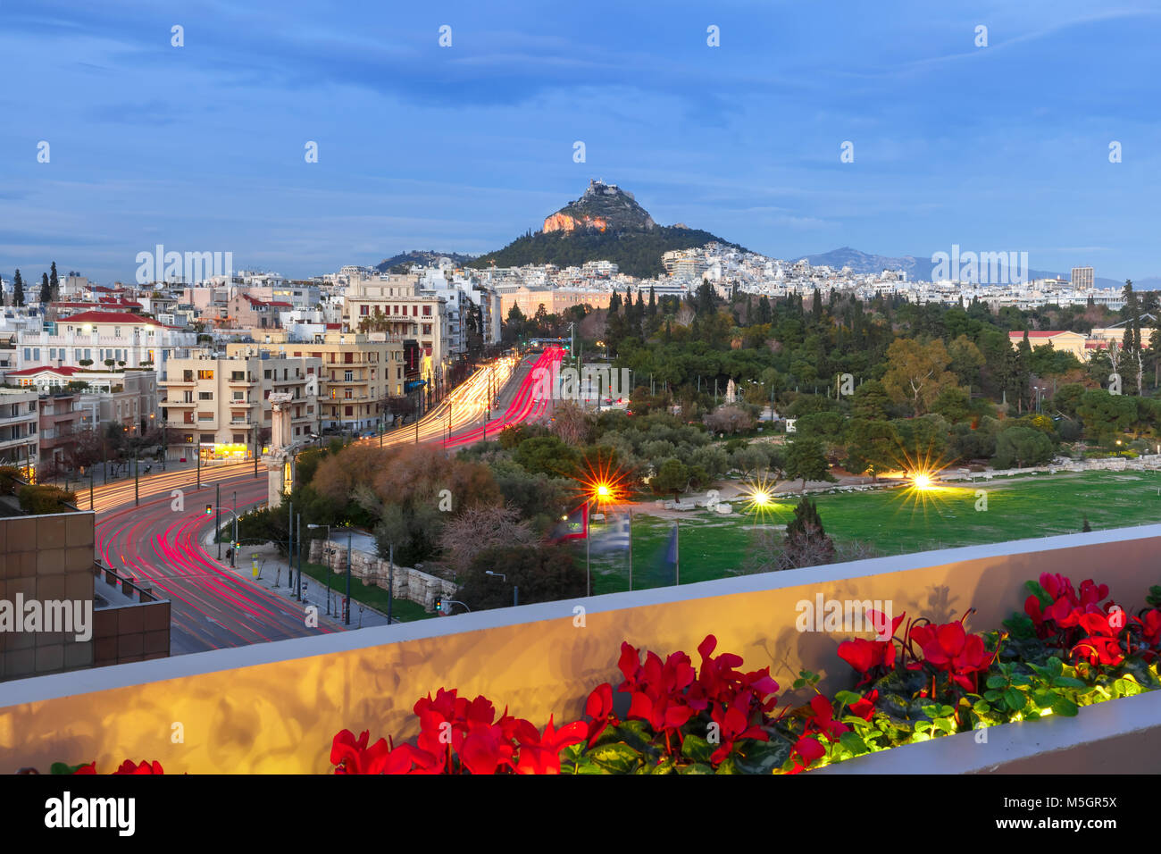 Mount Lycabettus in Athen, Griechenland Stockfoto