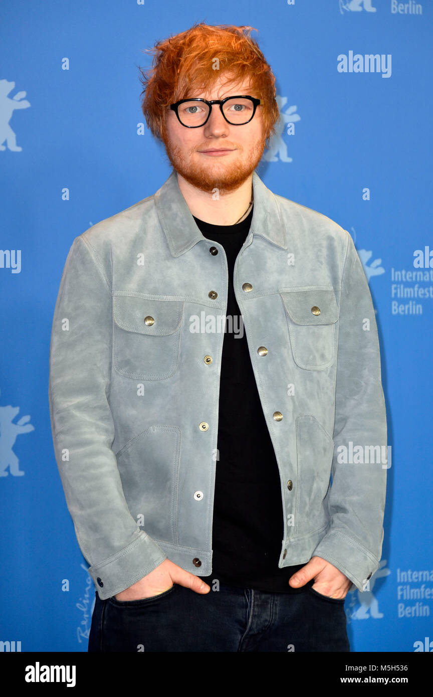 Ed Sheeran während des ongwriter' Fotoshooting an der 68. Internationalen Filmfestspiele Berlin/Berlinale 2018 am 23. Februar 2018 in Berlin, Deutschland. Stockfoto