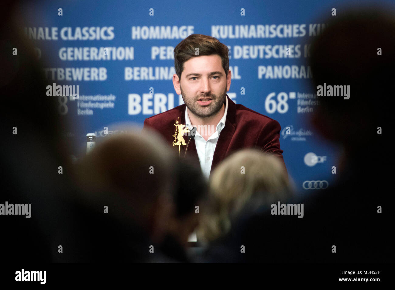 Murray Cummings während des ongwriter' Pressekonferenz auf der 68. Internationalen Filmfestspiele Berlin/Berlinale 2018 am 23. Februar 2018 in Berlin, Deutschland. Stockfoto