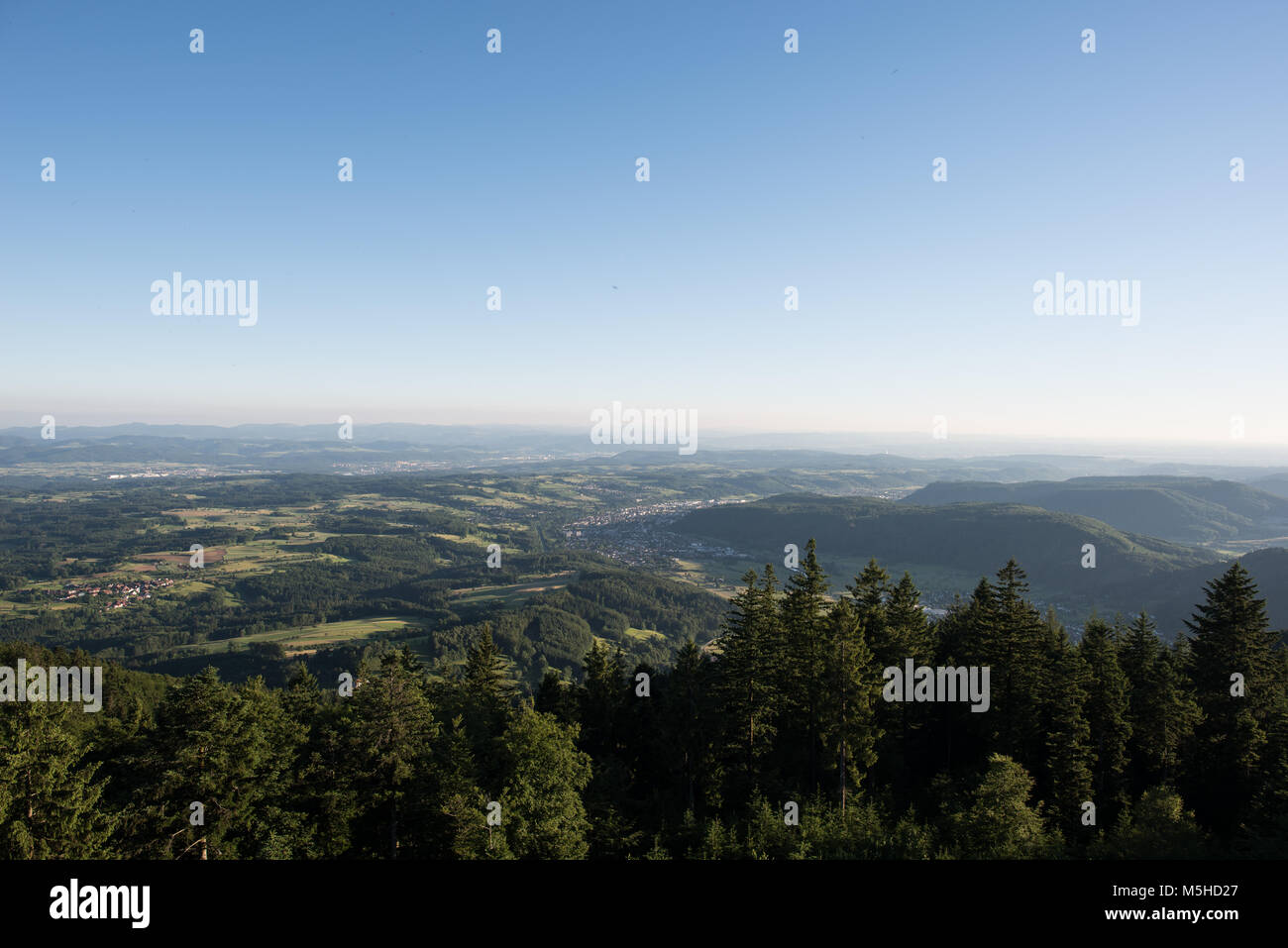 Schwarzwald germyany Blick von der Hohen Möhr Stockfoto