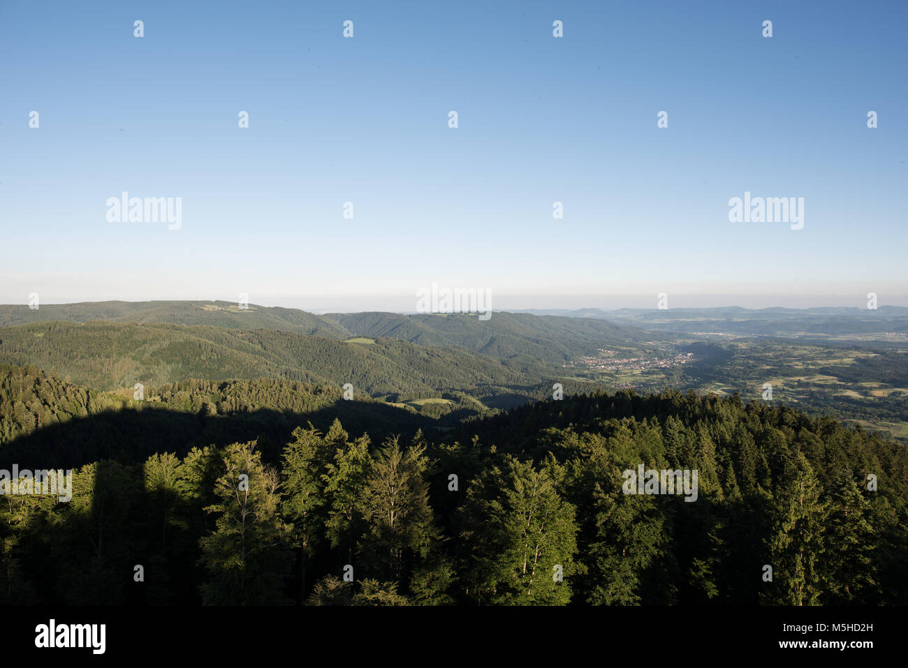 Schwarzwald germyany Blick von der Hohen Möhr Stockfoto