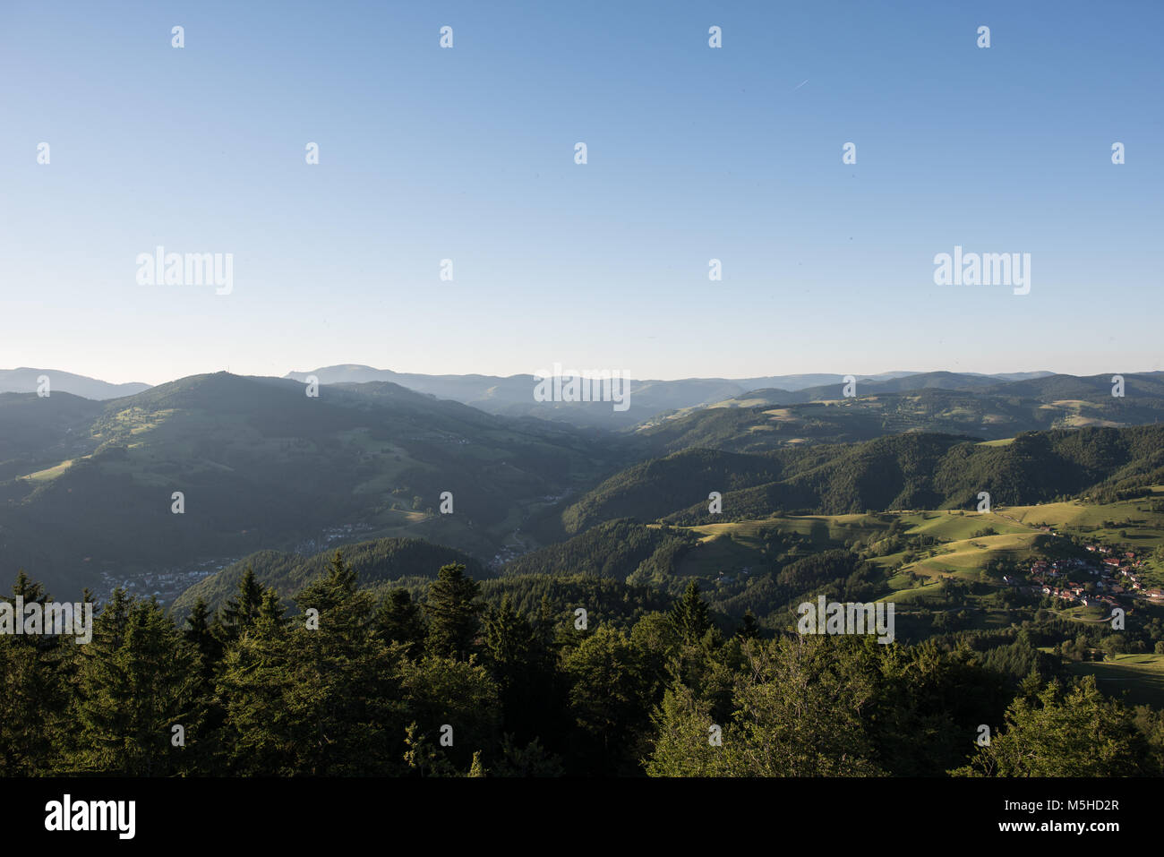 Schwarzwald germyany Blick von der Hohen Möhr Stockfoto