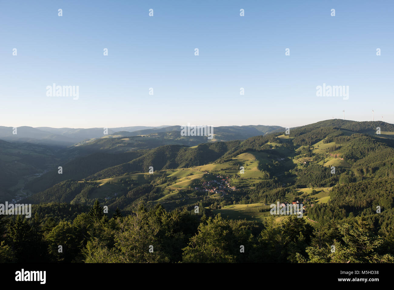 Schwarzwald germyany Blick von der Hohen Möhr Stockfoto