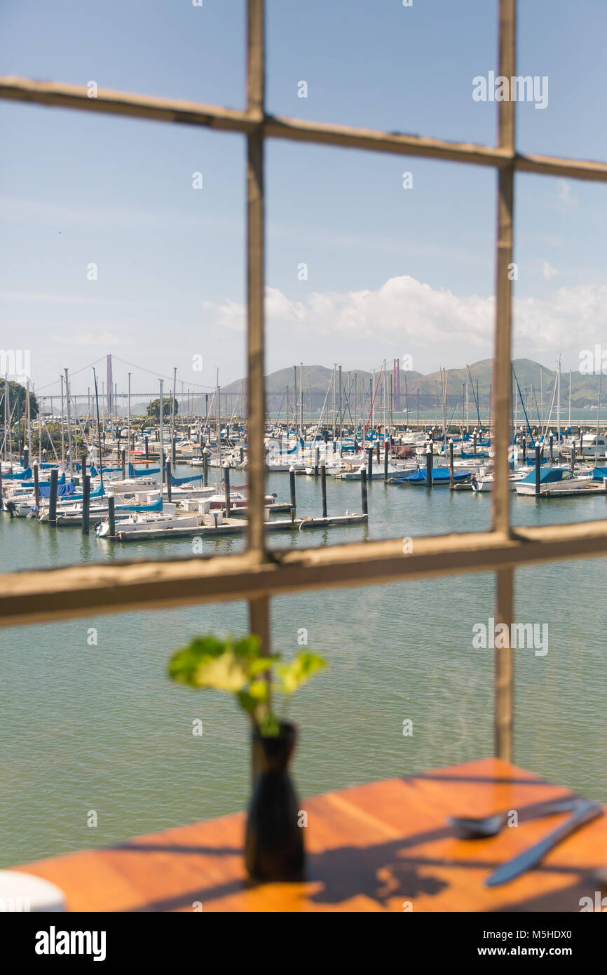 Restaurant am Pier in San Francisco Stockfoto