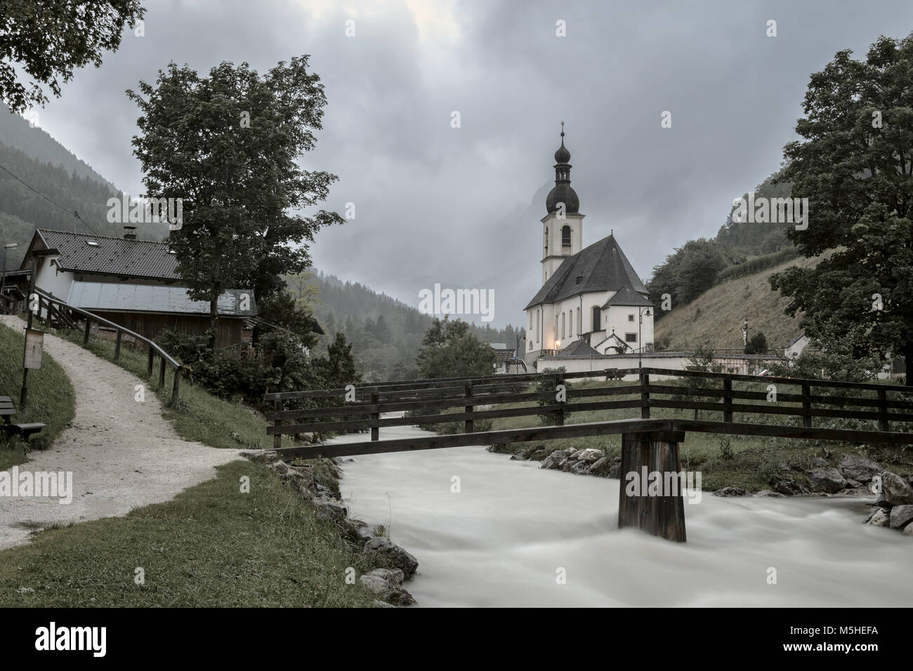 Kirche in Ramsau, Deutschland Stockfoto