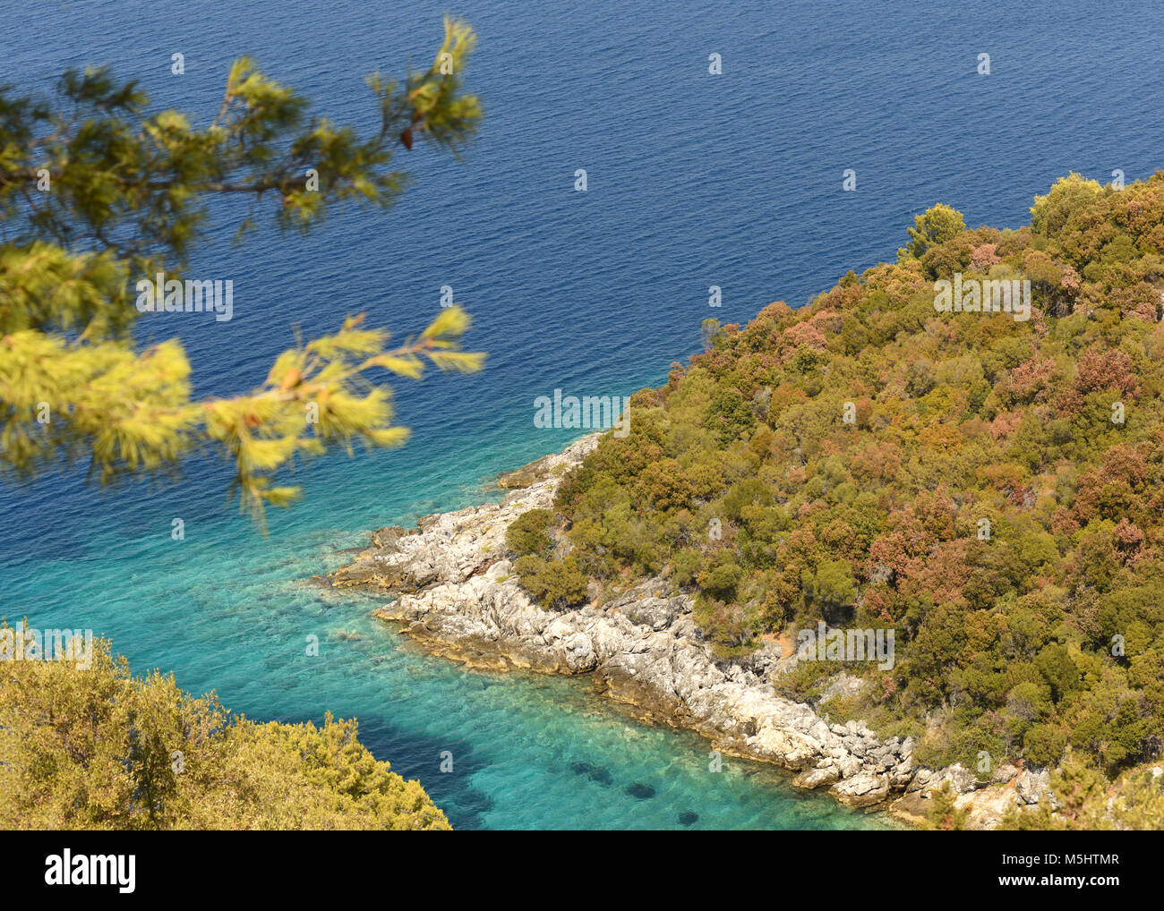 Insel in der Adria, Lastovo, Kroatien. Stockfoto