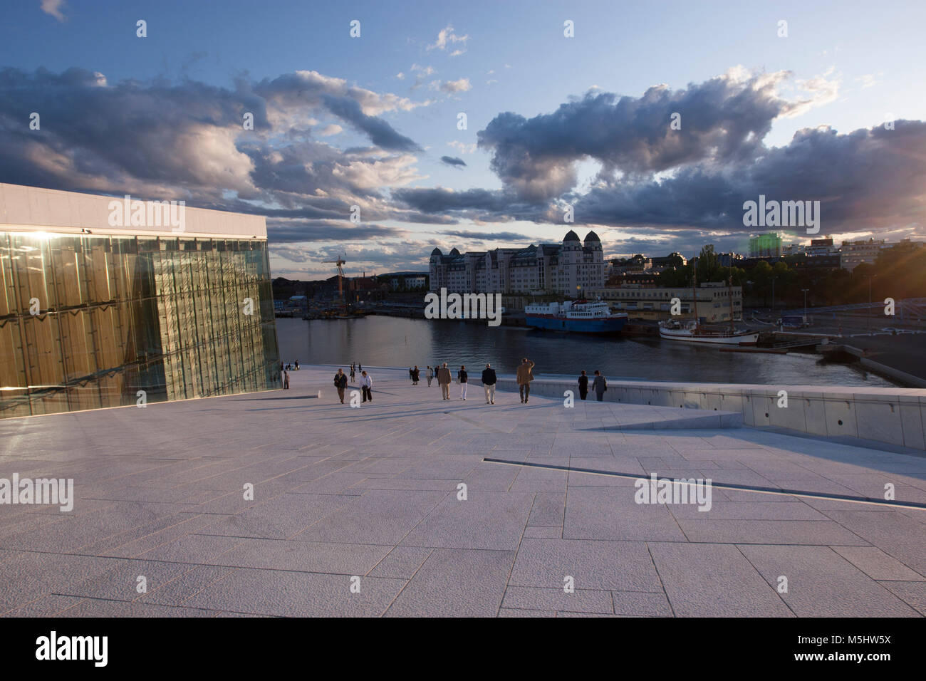 Opernhaus Oslo Snøhetta Architekt, Oslo, Norwegen Stockfoto