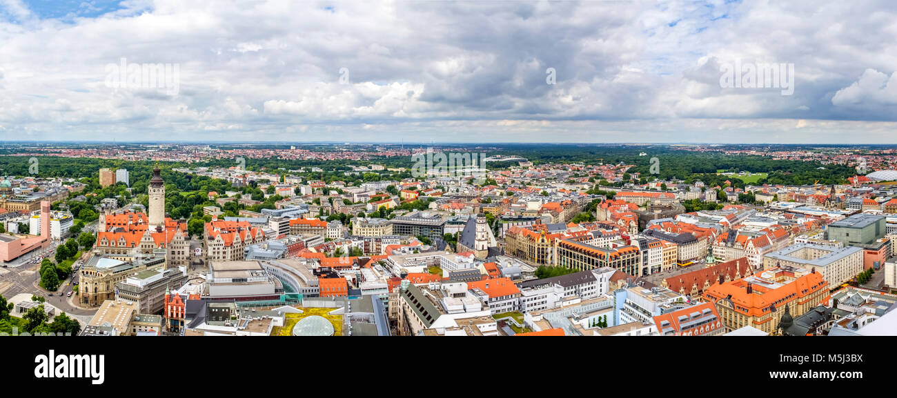 Deutschland, Sachsen, Leipzig, Panorama Stockfoto