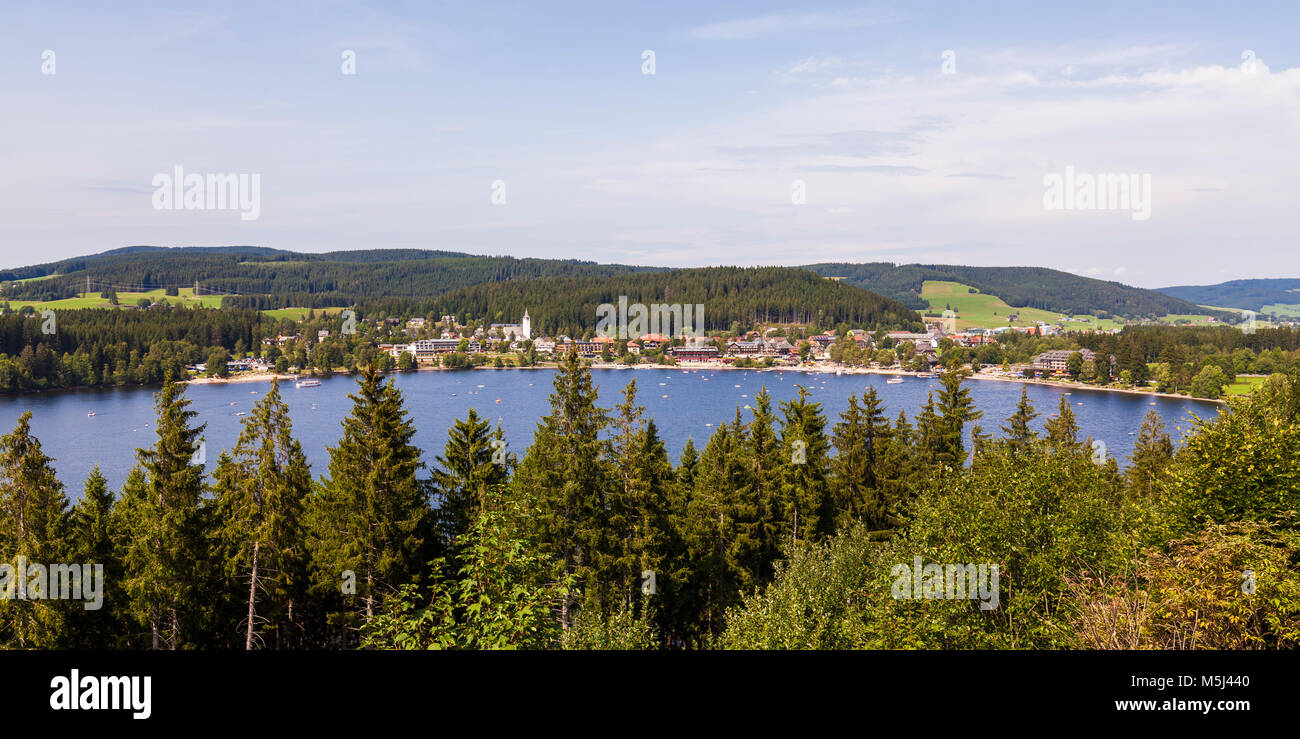 Deutschland, Baden-Württemberg, Schwarzwald, Hochschwarzwald, Titisee, Titisee-Neustadt, Stadtteil Titisee, Auflugsboote, Boote Stockfoto