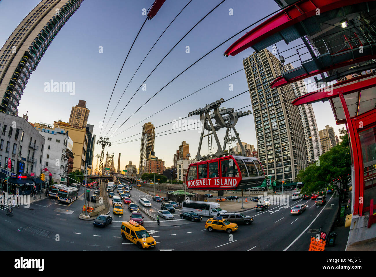 Roosevelt Island Tramway Manhattan New York, New York, USA Stockfoto