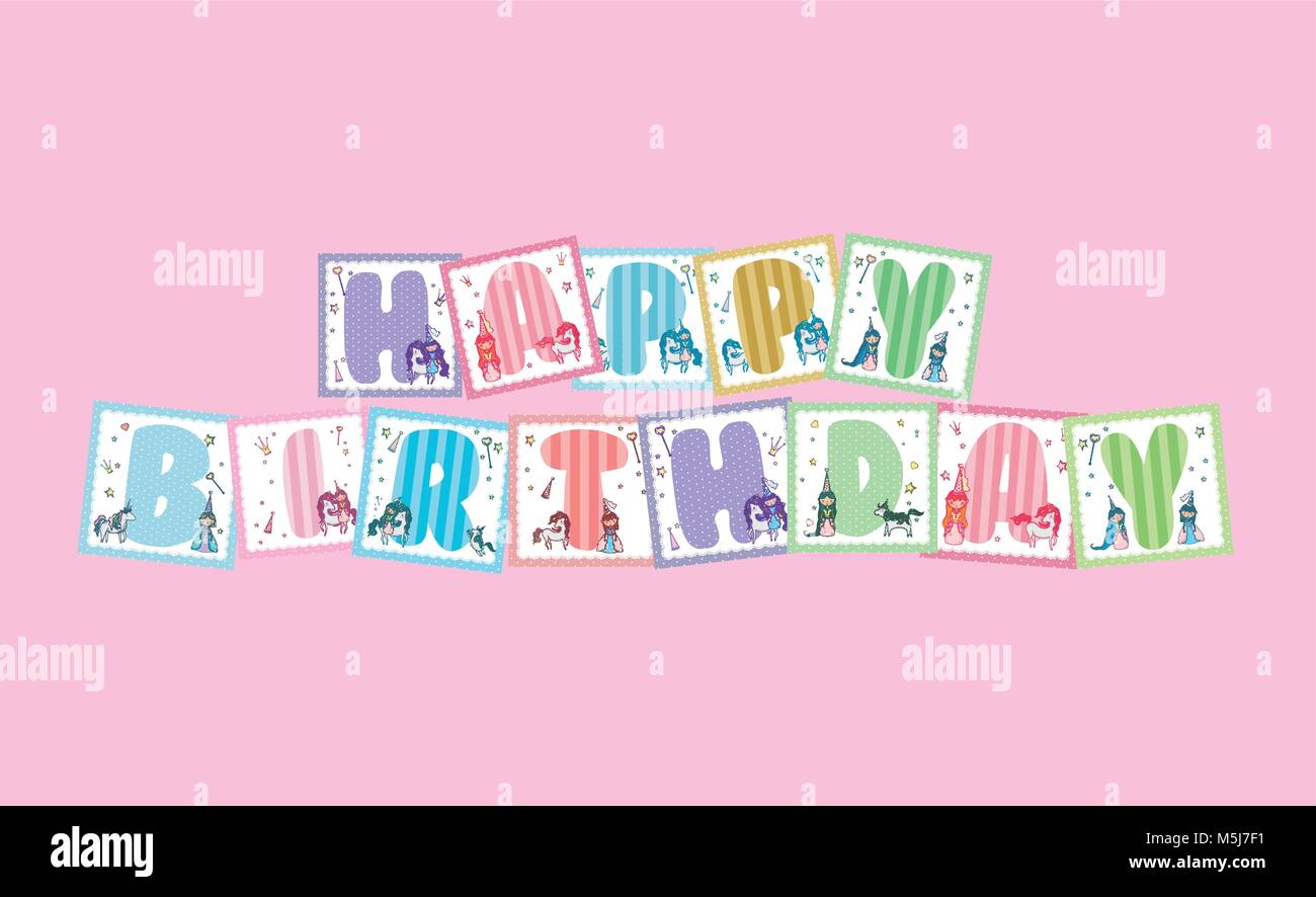 Happy birthday süße Schriftarten Alamy