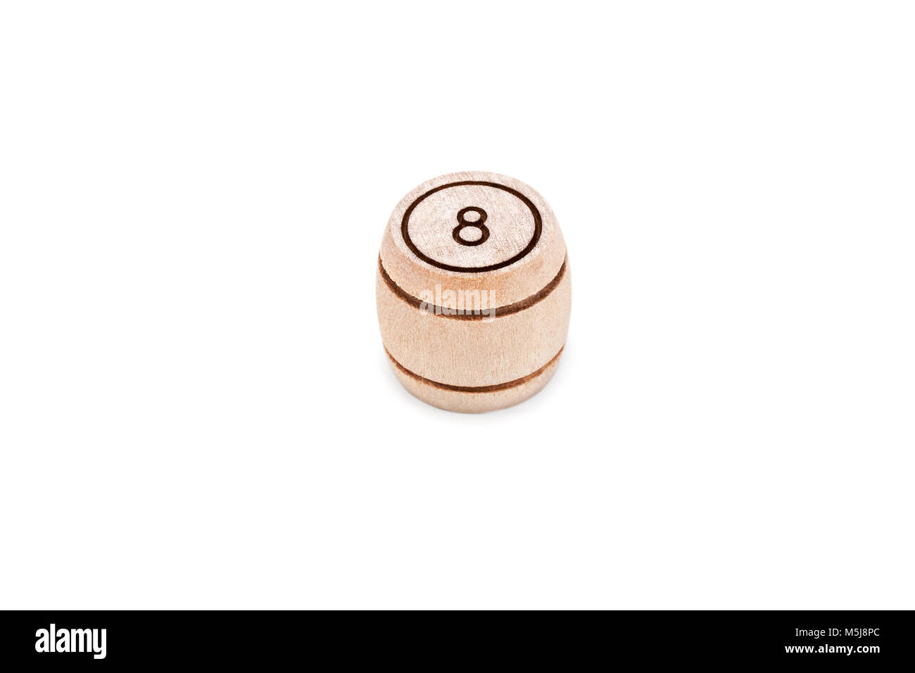 Lotto Fass mit einer Abbildung 8 Stockfoto