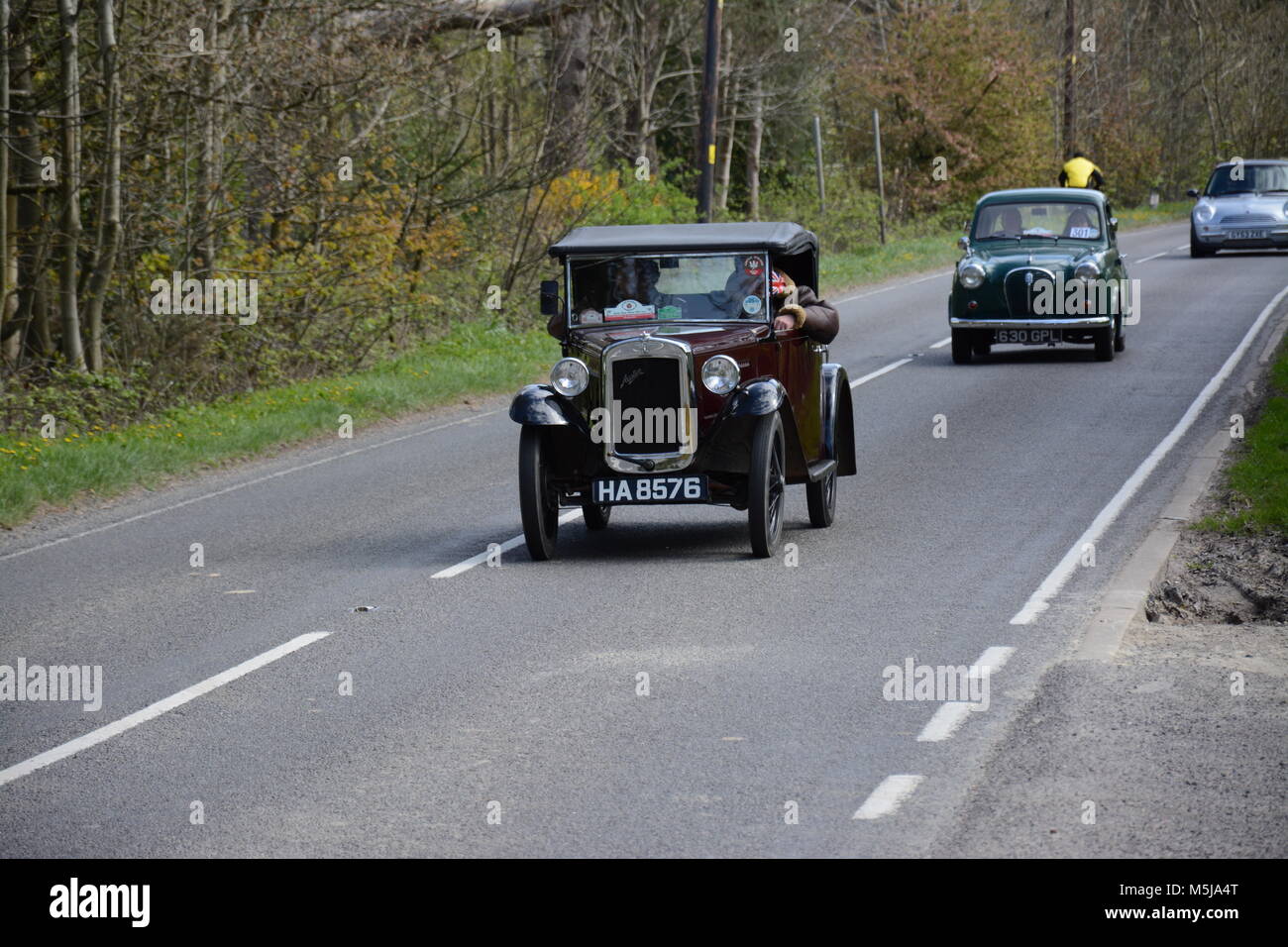 19. April 2015. Austin 7 auf Brighton Run nach 110 Jahren der Austin Motor Company gedenken. Stockfoto