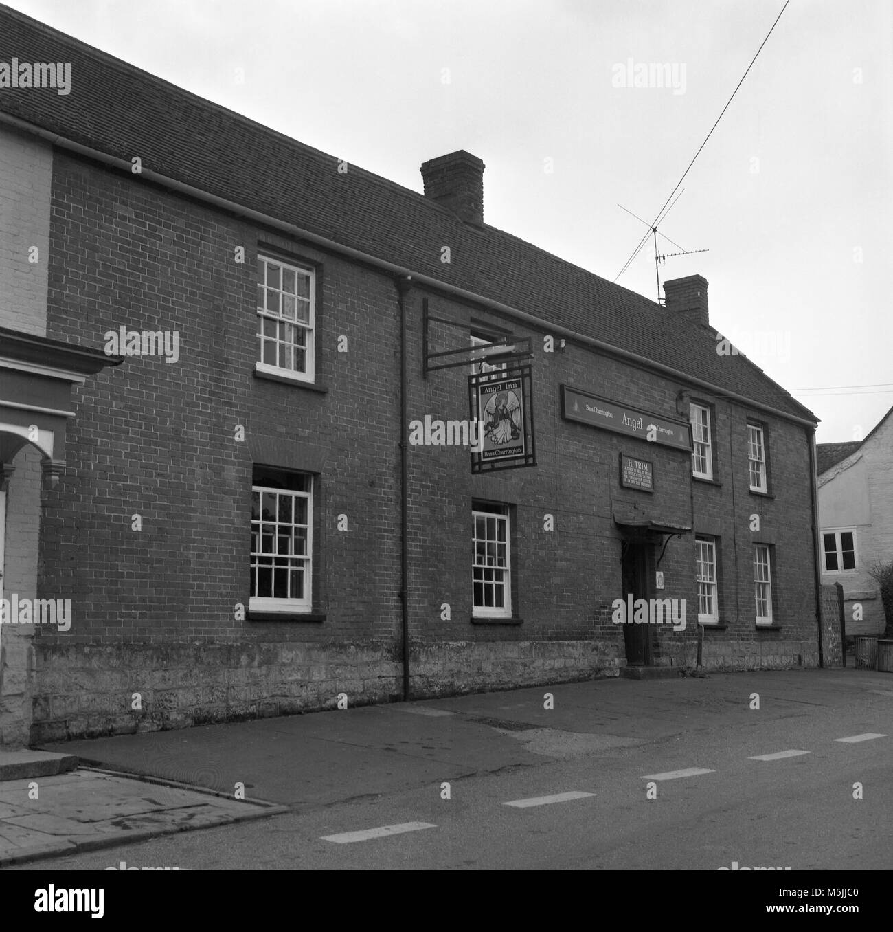 Angel Inn in North Curry, Somerset 1973-4 Nummer 0206 Stockfoto