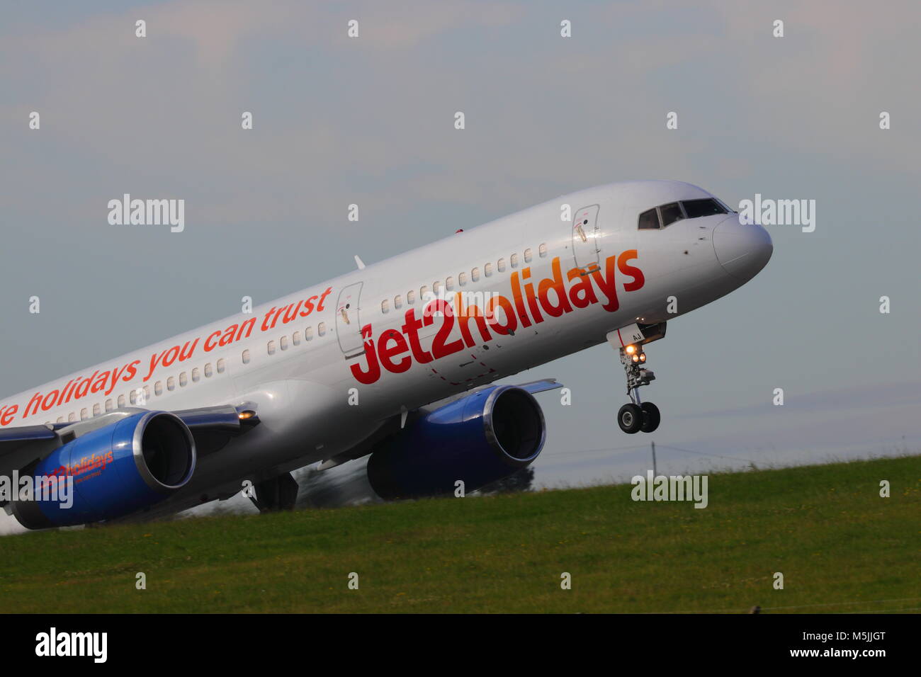 Jet2 Ebene an der Leeds Bradford International Airport Stockfoto