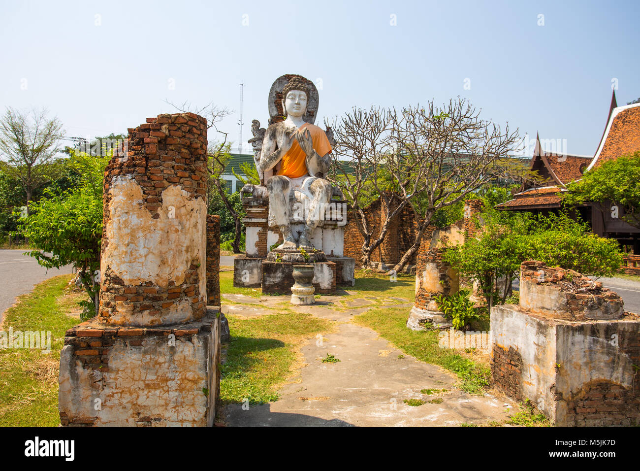 SAMUT PRAKAN, THAILAND, März 6, 2017 - Buddha Statue im Alten Stadtpark, Muang Boran, Provinz Samut Prakan, Thailand Stockfoto