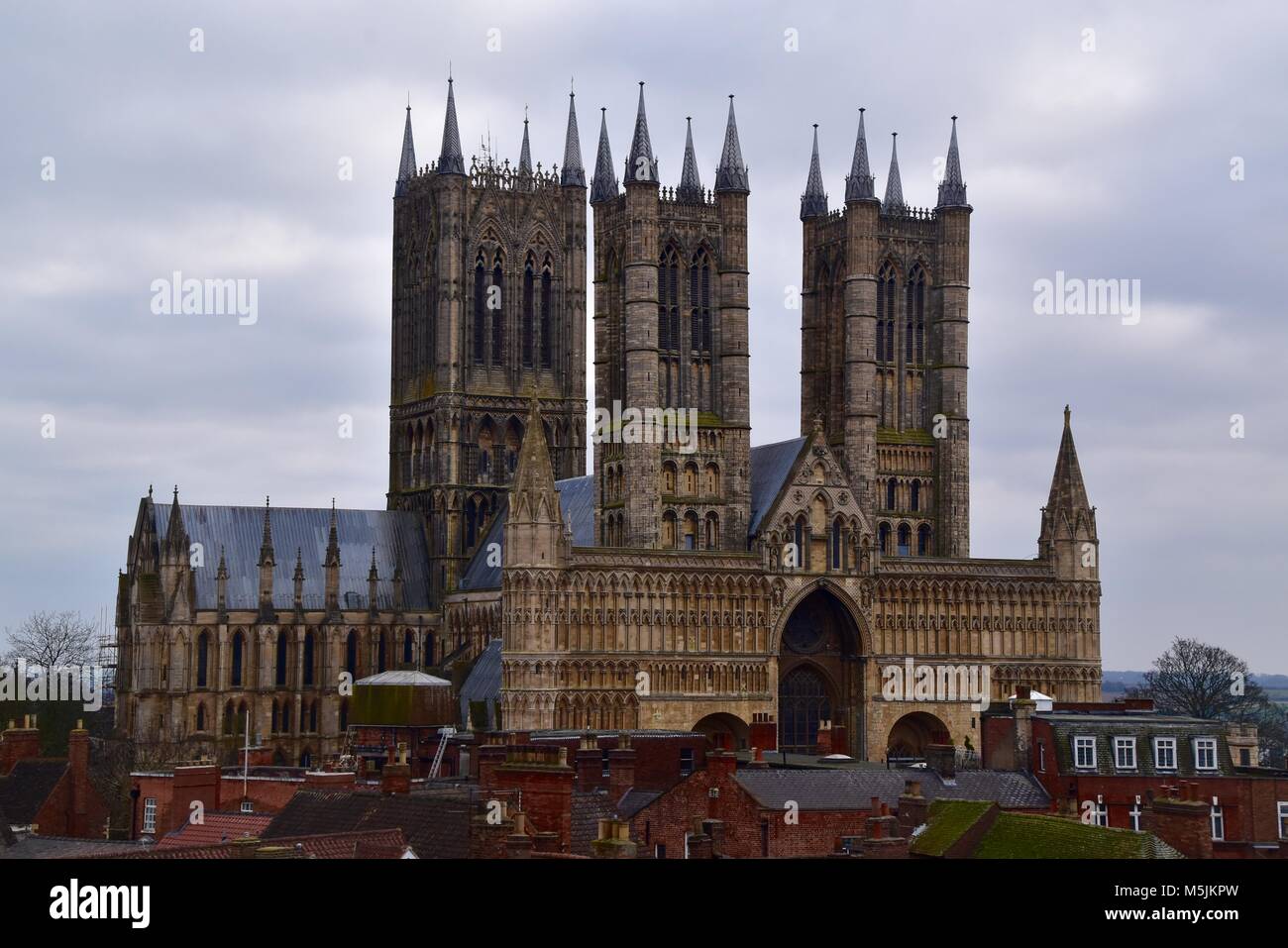 Kathedrale von Lincoln Stockfoto