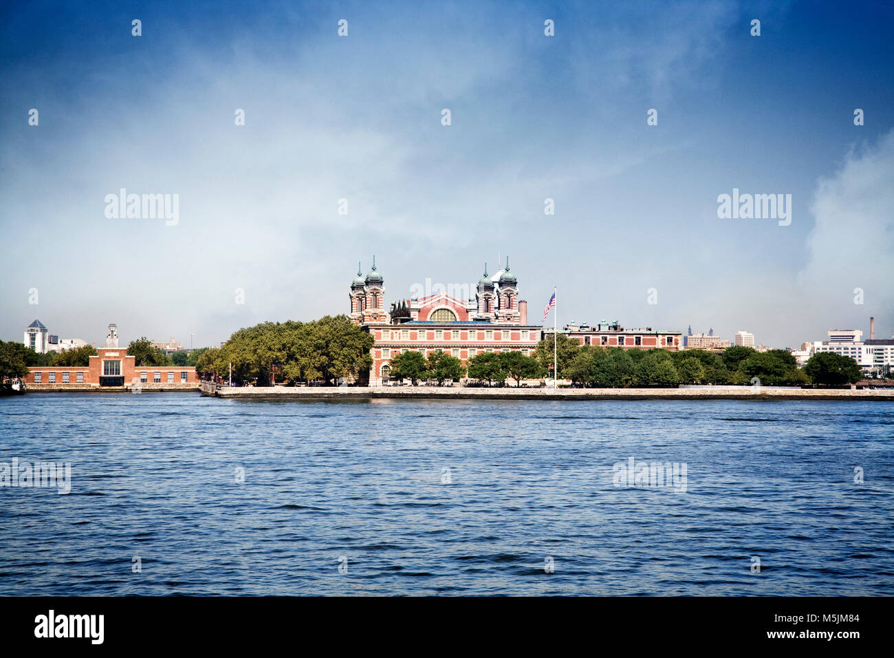 Ellis Island, ein Nationalpark in New York City. Stockfoto