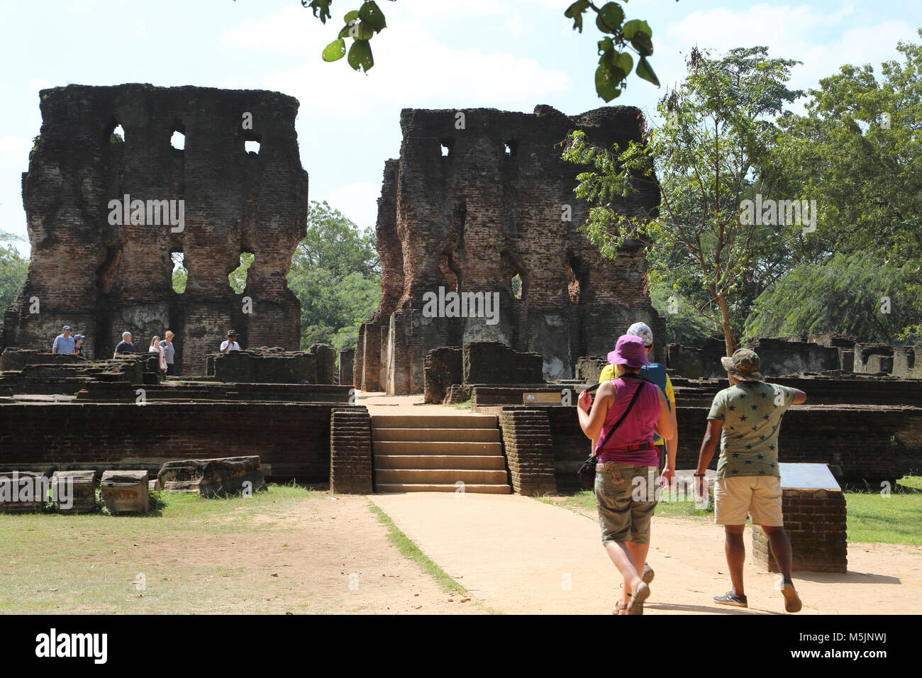 Polonnaruwa North Central Provinz Sri Lanka Parakramabahus Royal Palace Stockfoto