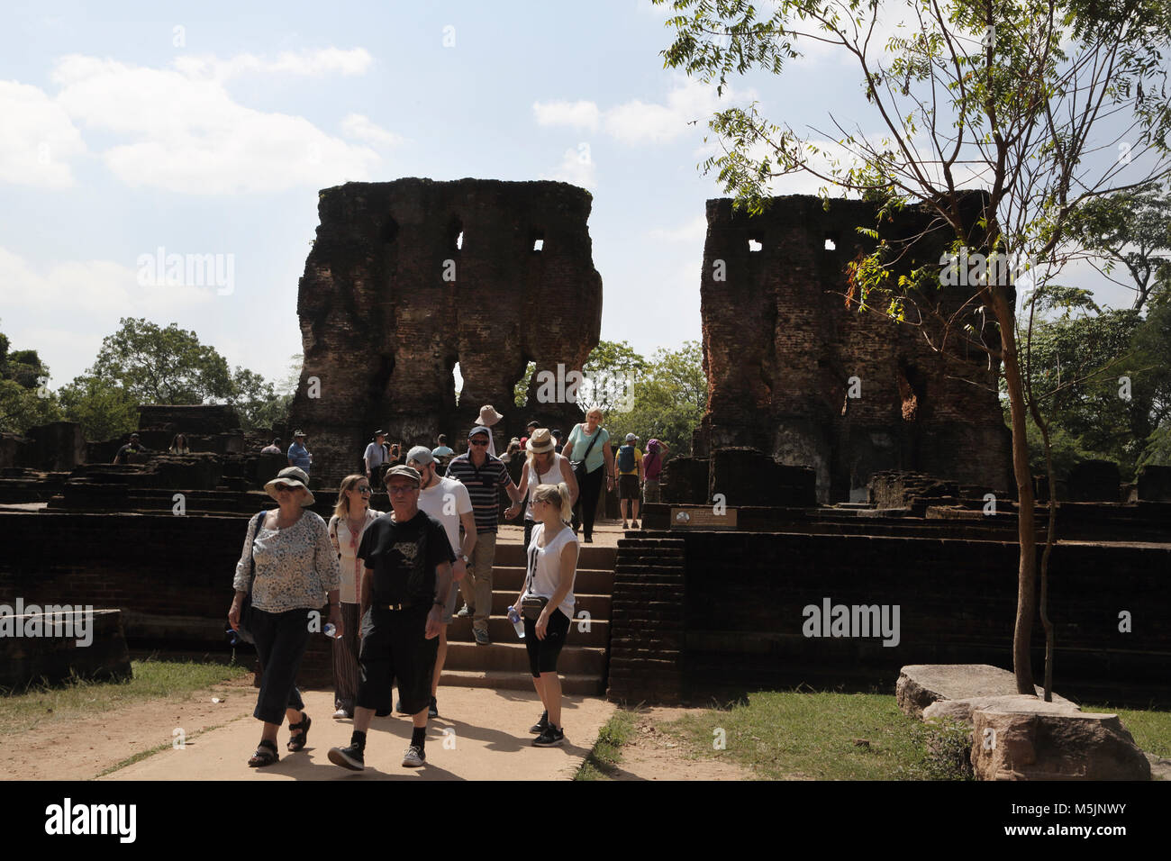 Polonnaruwa North Central Provinz Sri Lanka Parakramabahus Royal Palace Stockfoto