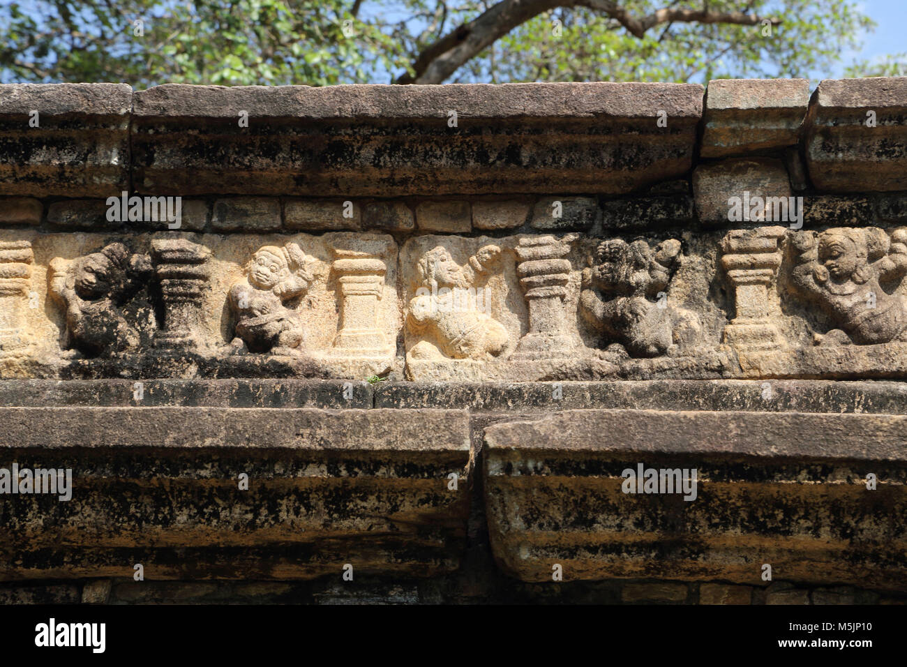 Polonnaruwa North Central Provinz Sri Lanka Rat Kammer Stockfoto