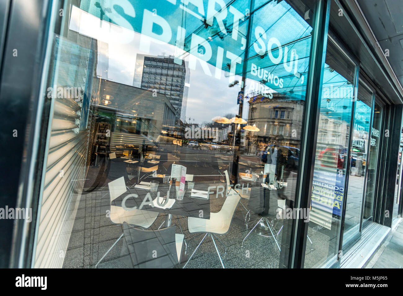 Cau Argentinisches Restaurant, Queens Street, Bristol Stockfoto