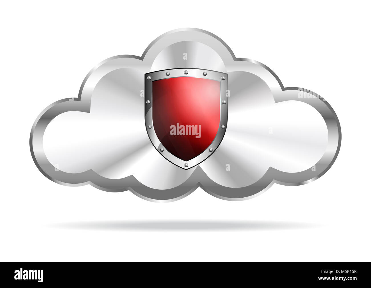 Symbol rot Schild Cloud Cloud Computing Stockfoto