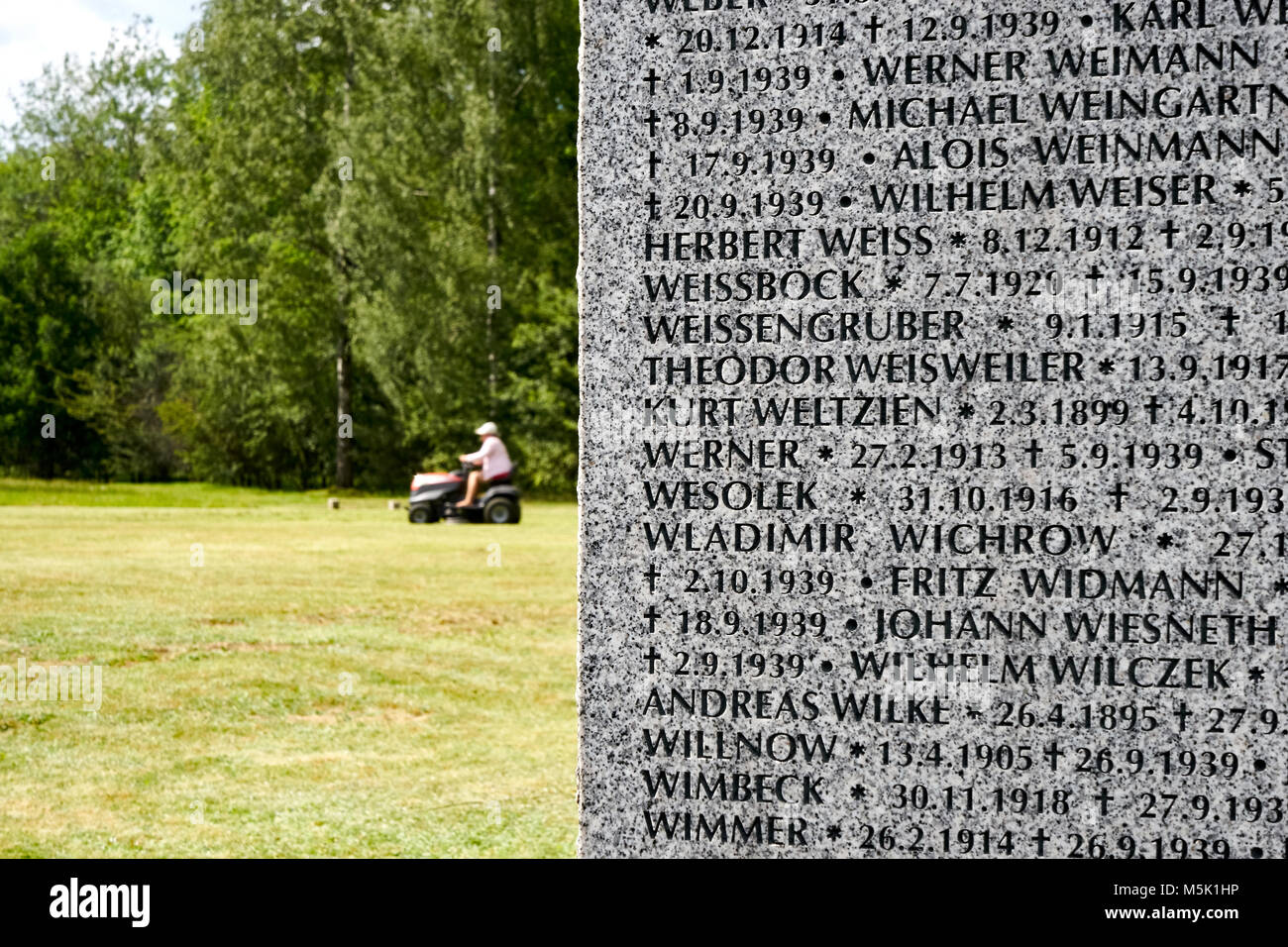 Der größte Friedhof von deutschen Soldaten in Polen, Poznan Stockfoto