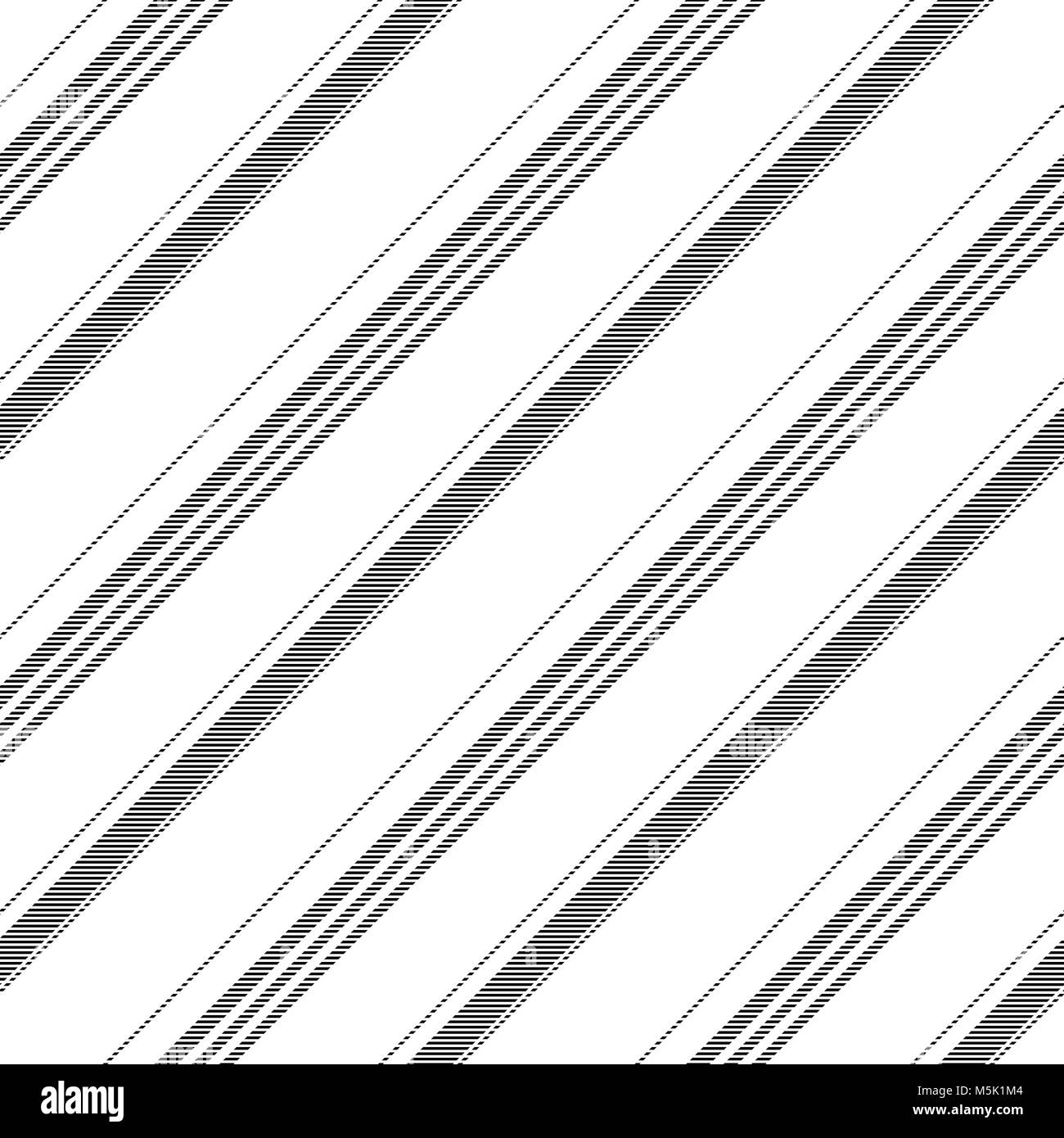 Abstrakte schwarz weiss diagonal Textur nahtlose Muster. Vector Illustration. Stock Vektor