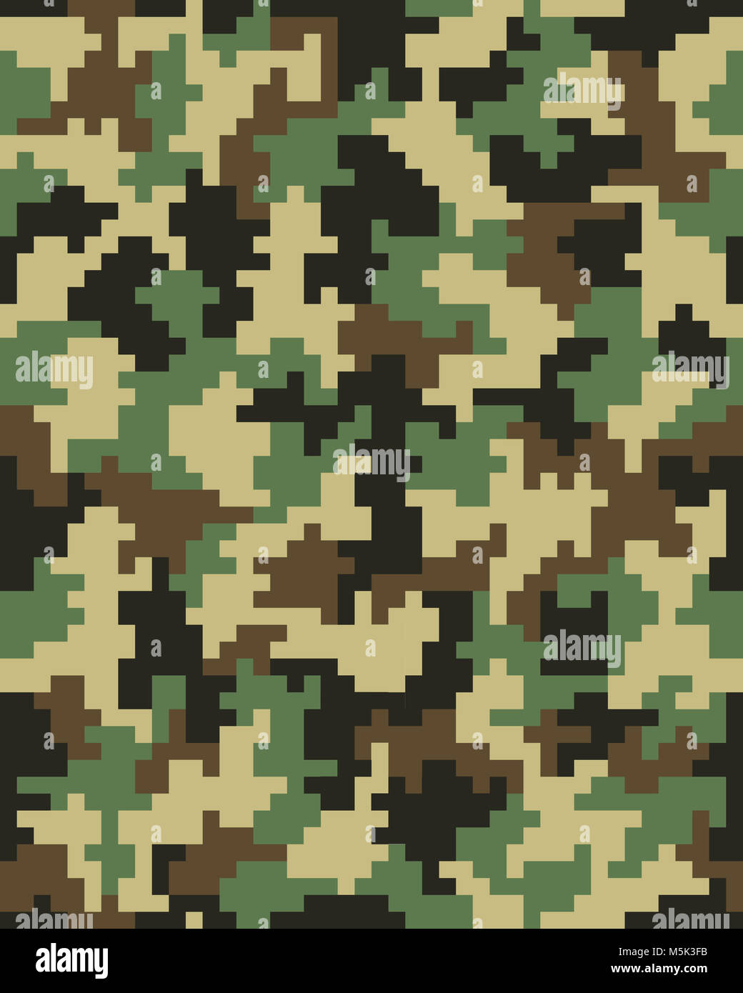 Nahtlose digitale Mode-Camouflage-Muster, Vektor-Hintergrund Stockfoto