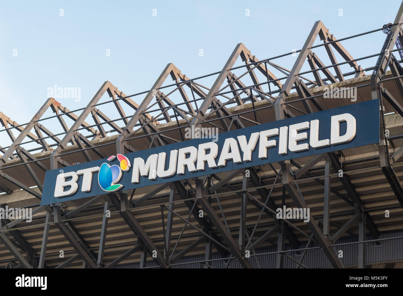 Das Stadion Murrayfield, Edinburgh, Schottland, Großbritannien Stockfoto