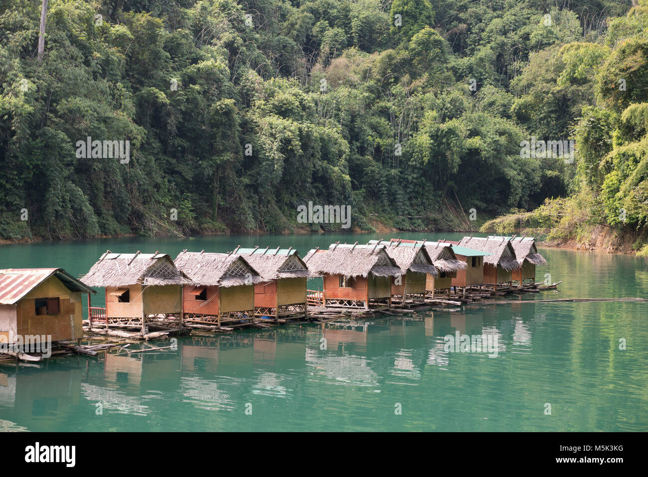 Hausboote, Khao Sok National Park thailand Stockfoto