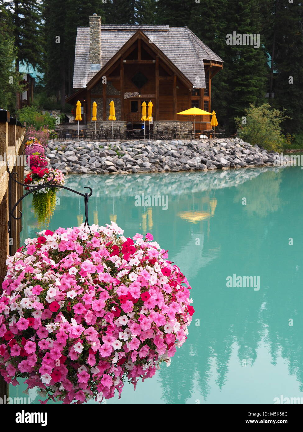 Emerald Lake Lodge, Yoho National Park Stockfoto