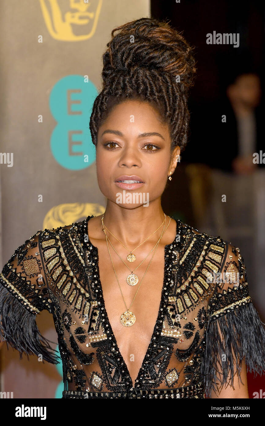 Naomie Harris besucht die 71. British Academy Film Awards (BAFTA) in der Royal Albert Hall in London. 18. Februar 2018 © Paul Treadway Stockfoto