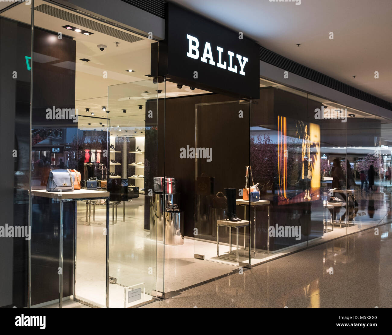 Hongkong - April 4, 2019: Bally Store in Hongkong. Stockfoto