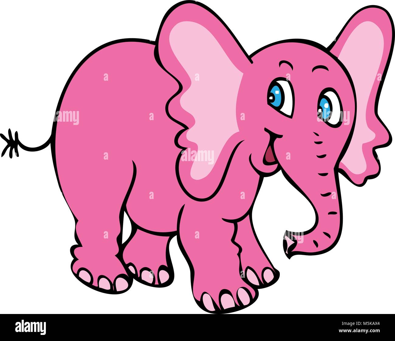 Pink Elephant Stock Vektor